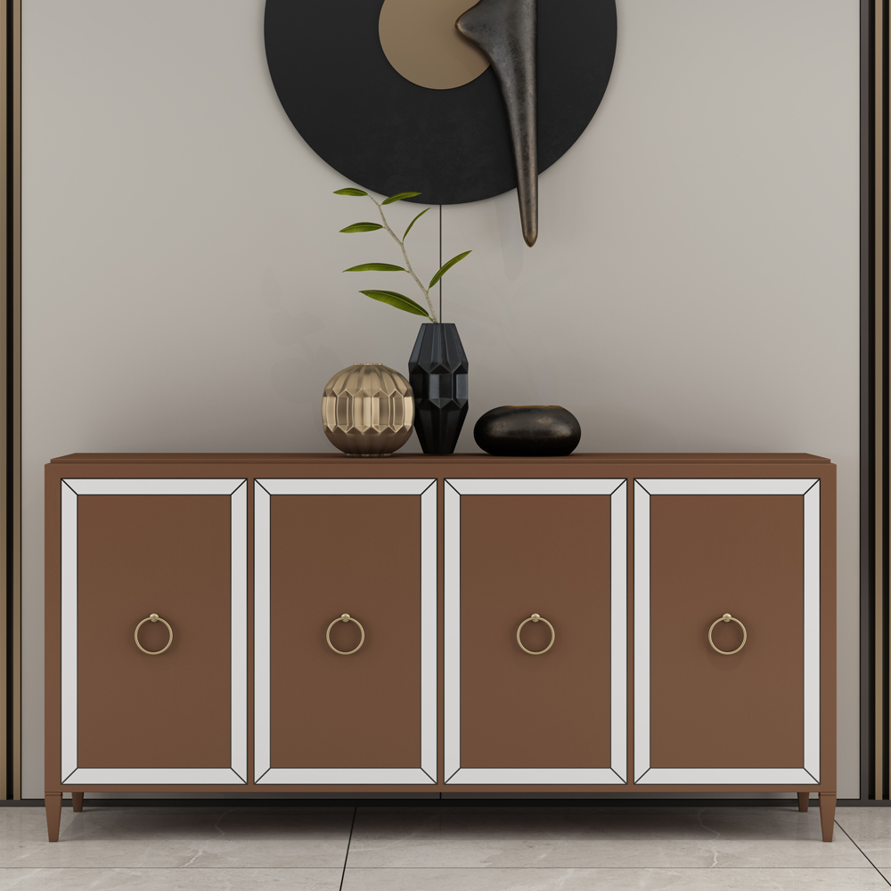 新中式实木玄关柜门厅隔断柜装饰柜533324